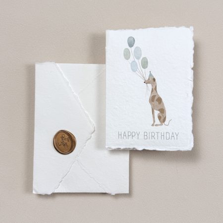 Blue Hound Birthday Card