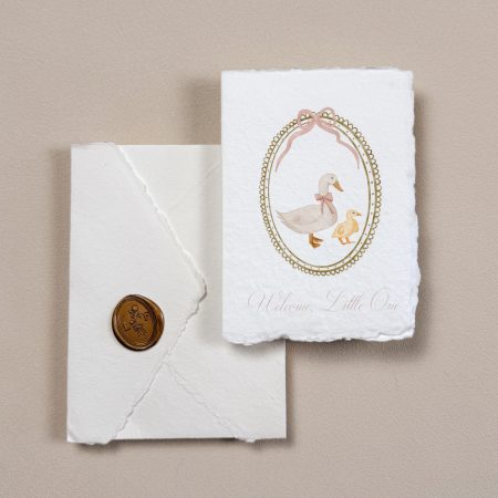 Pink New Baby Card